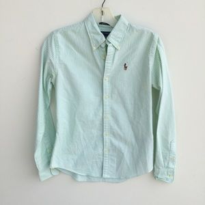 Ralph Lauren Slim Fit Long Sleeve Button Down Top